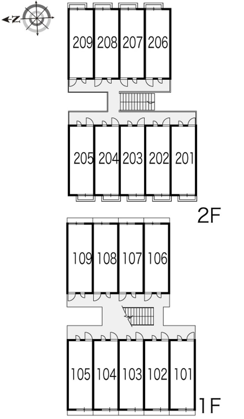 レオパレスシーガル 間取り配置図