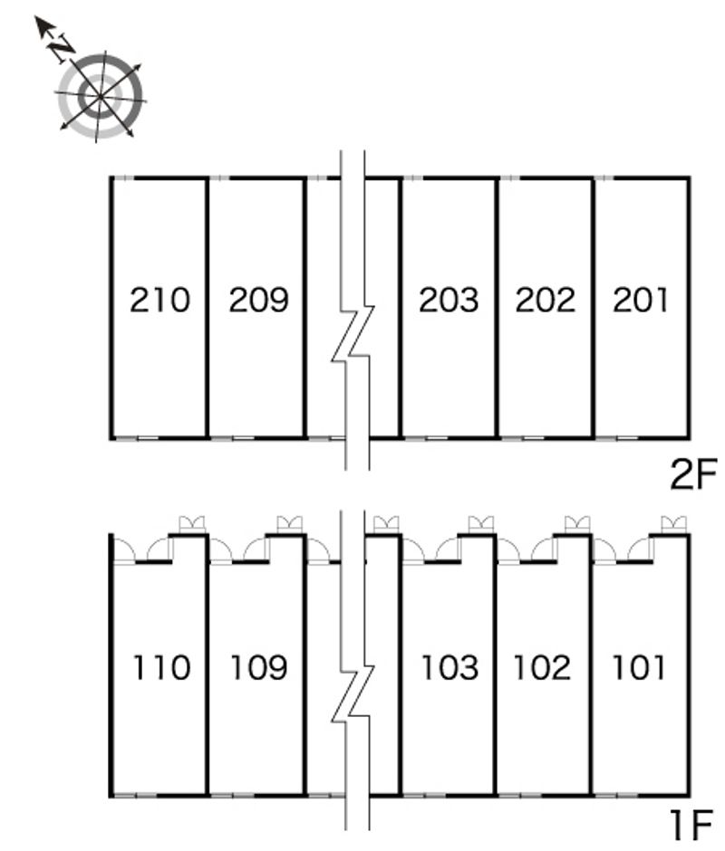 レオパレスＯＣＴ２ 間取配置図
