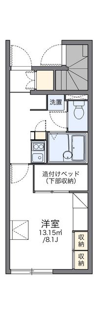 レオパレスサザン 間取り図