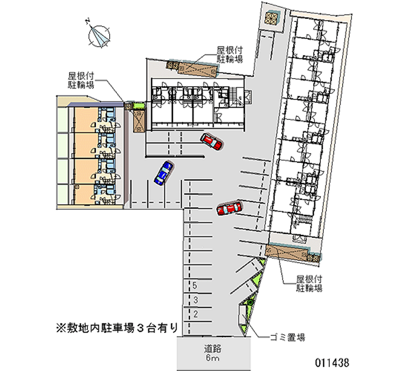 レオパレス中井町１ 月極駐車場