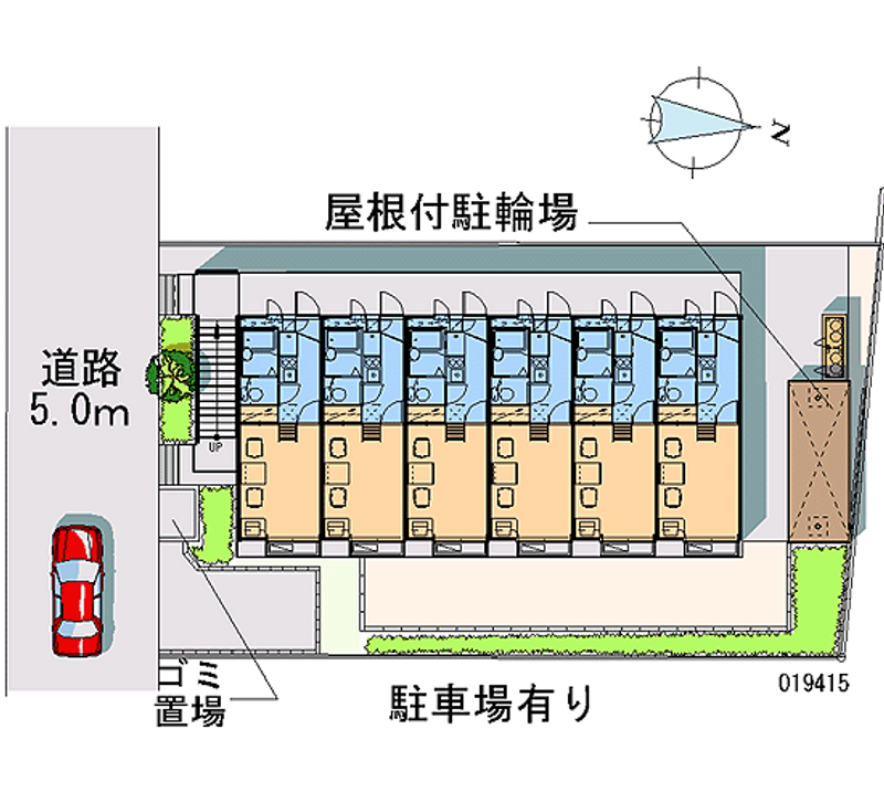 レオパレス向原 月極駐車場