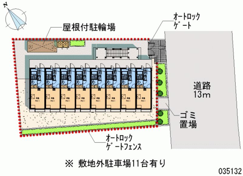 レオパレスロイヤルリーフ 区画図