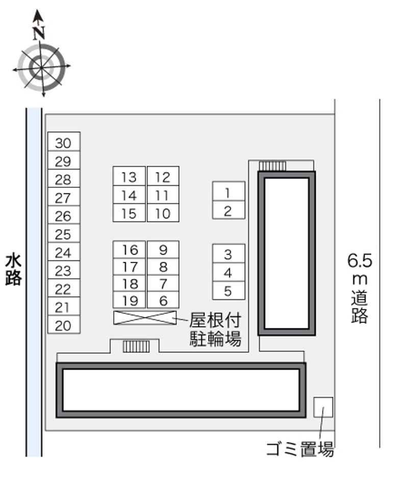 レオパレスメルベーユ廣　大川 配置図
