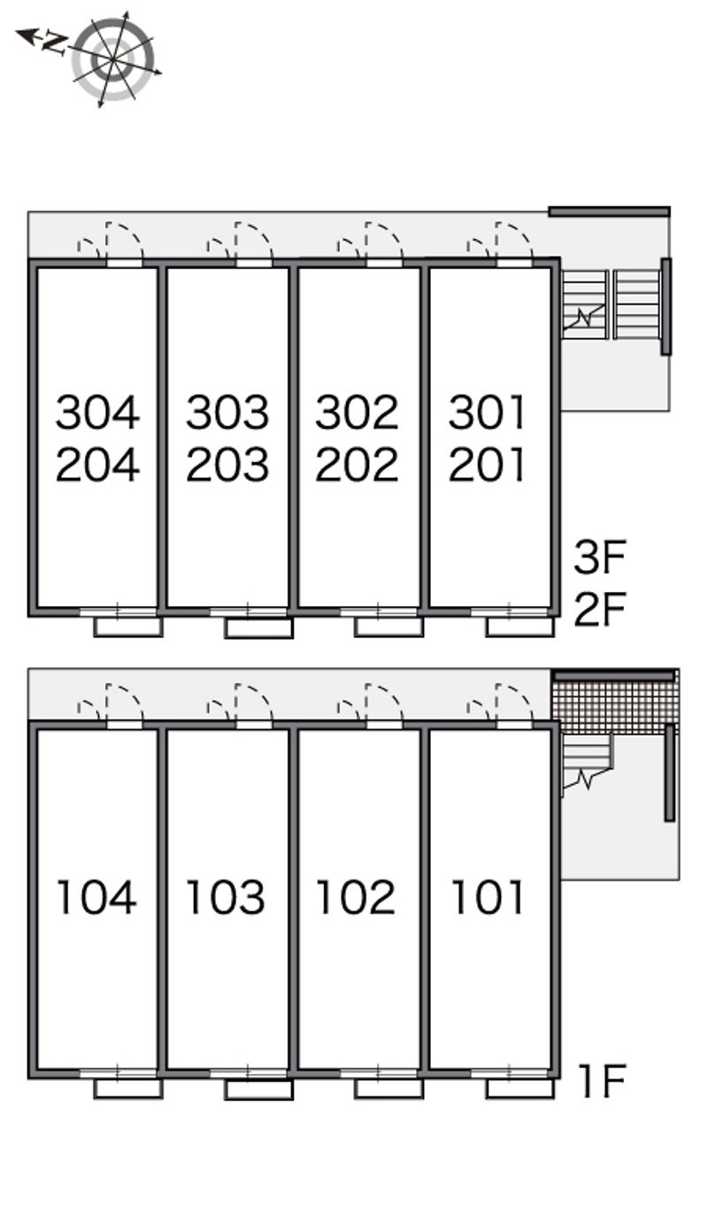 レオパレスエプレ 間取配置図