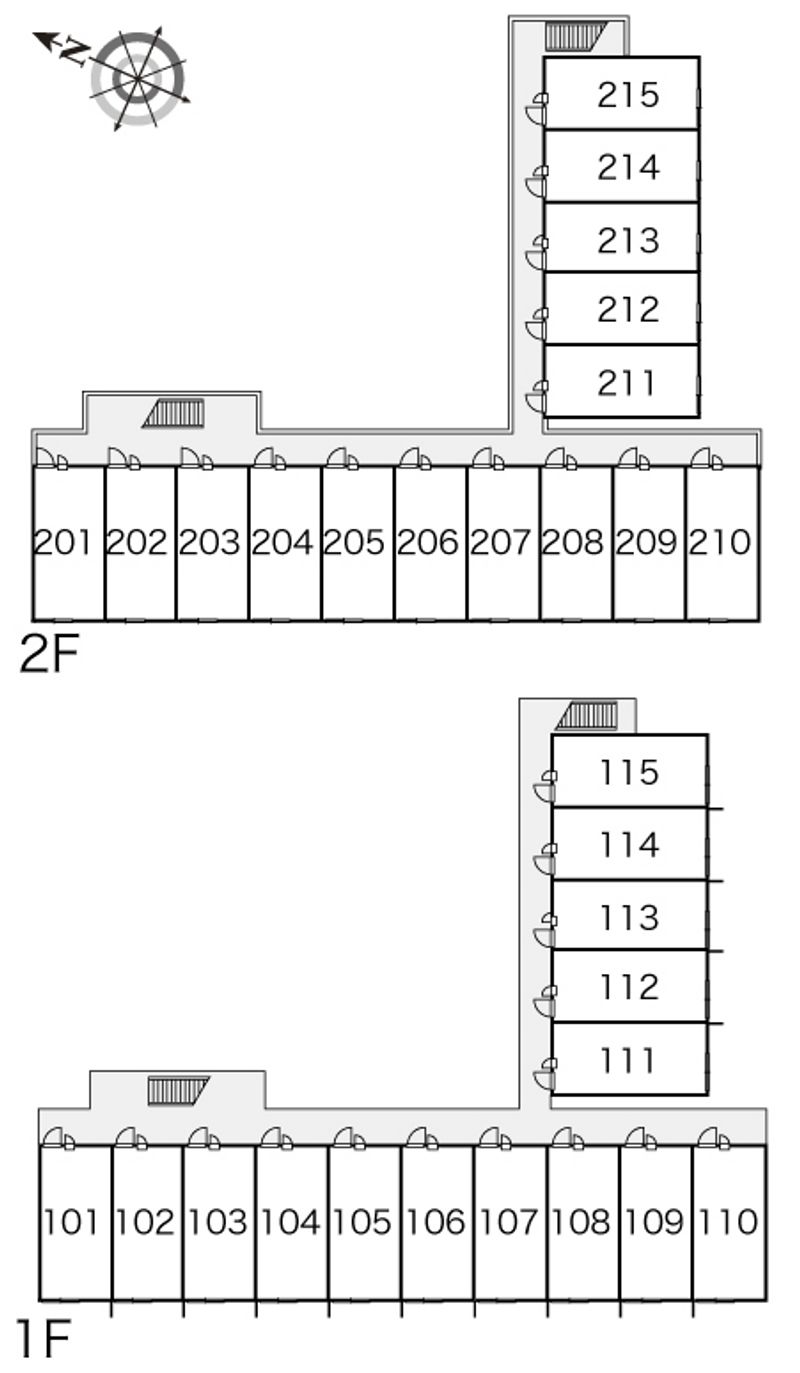 レオパレスミヤウラ 間取り配置図