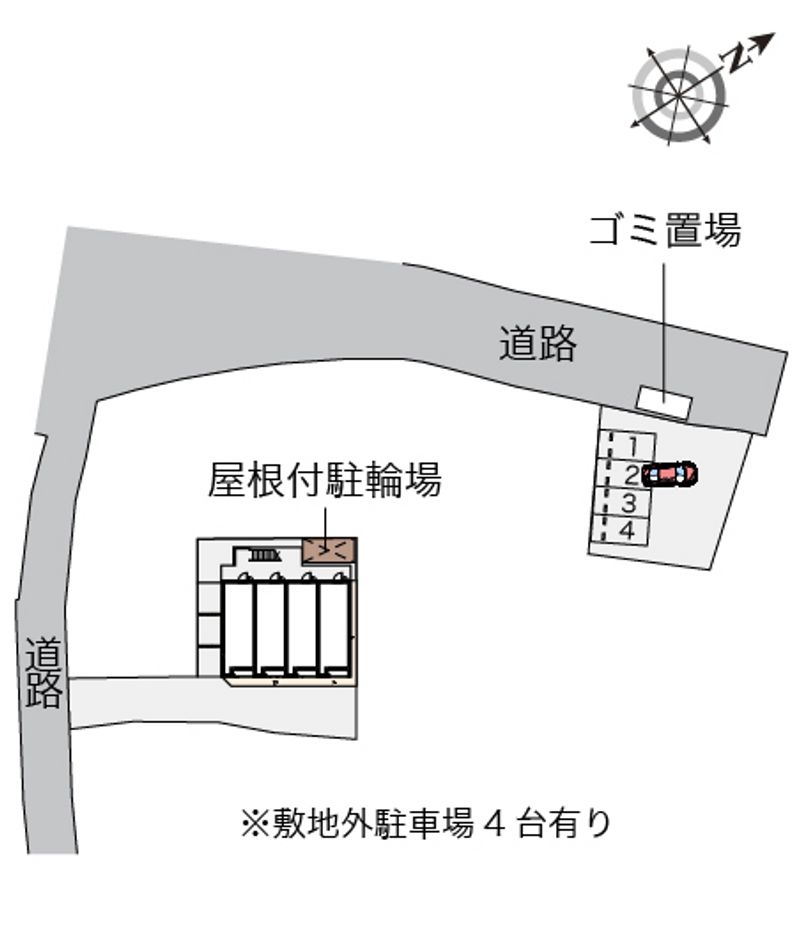 レオネクストアメニティハイム５ 配置図