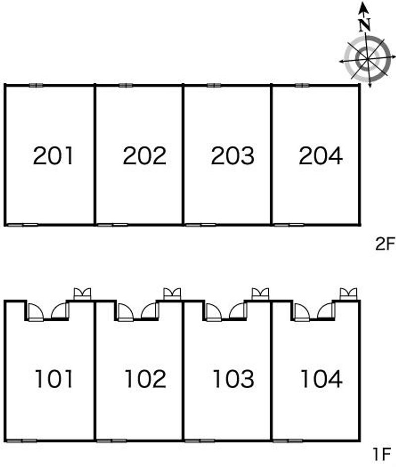 レオパレスエム１２２ 間取り配置図