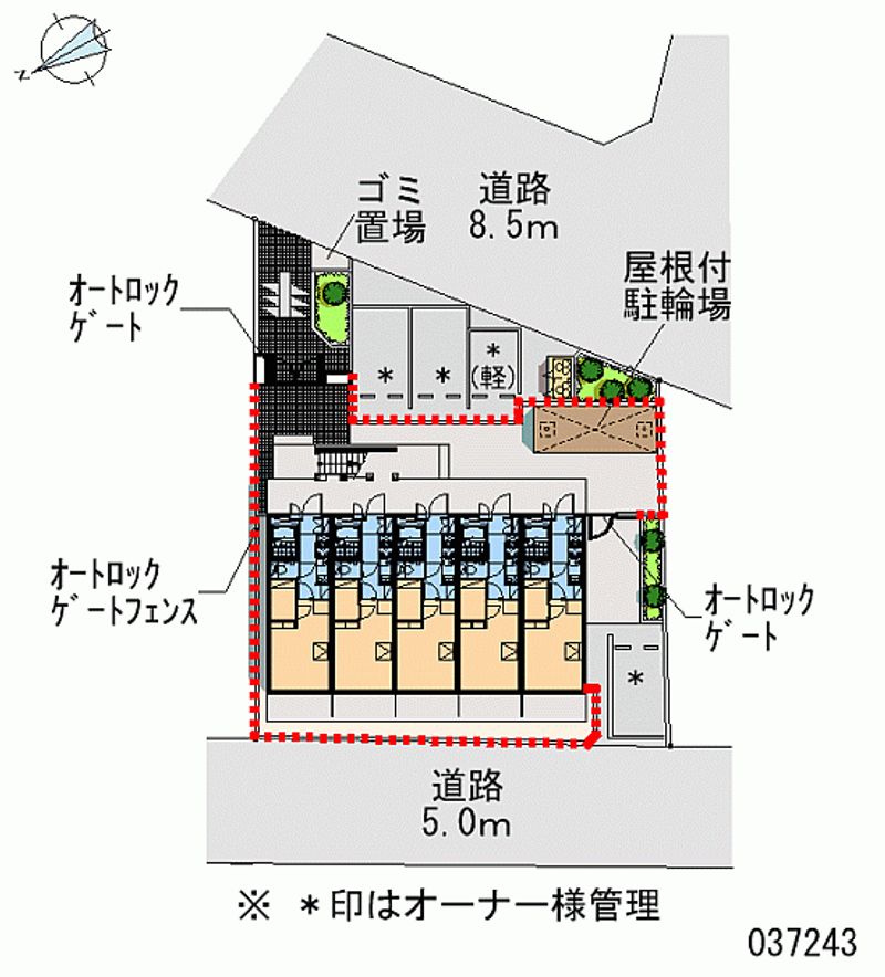 レオパレスレインボー 区画図