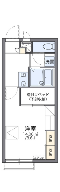 レオパレスＦｉｔ　Ｏｎｅ 間取り図