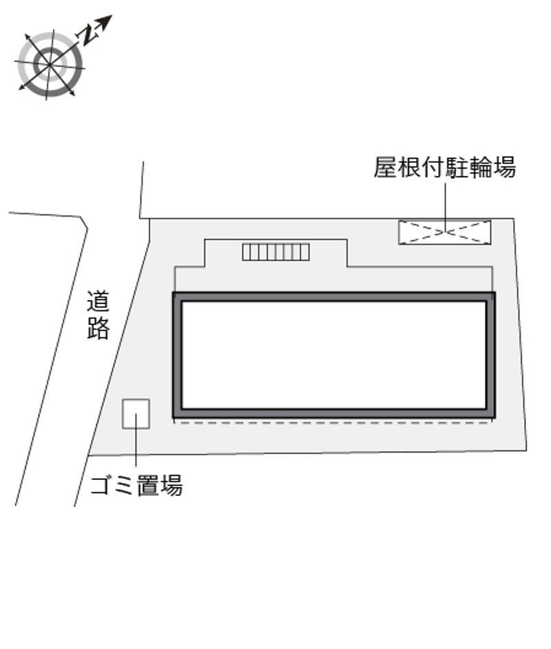 レオパレスＫＳ　ＡＢＩＫＯ 配置図