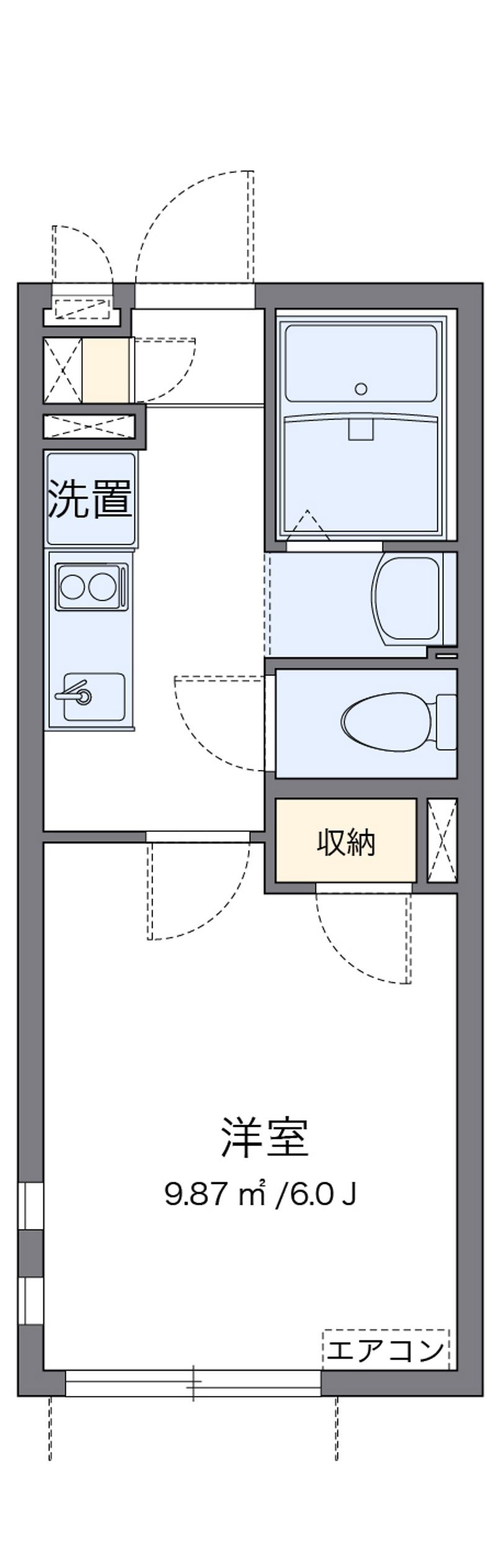 クレイノＭＵＳＡＳＨＩ壱号館 間取図