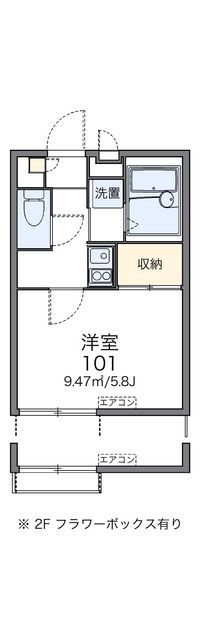 レオパレス住吉５ 間取図