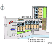 レオパレスけやき 区画図