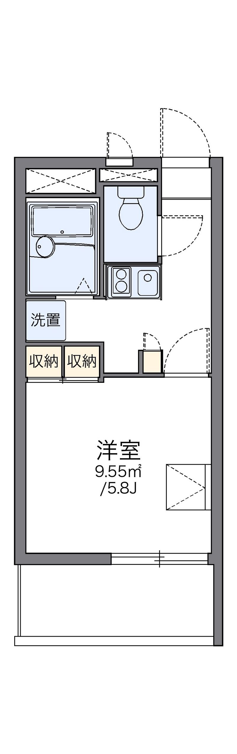 leopalace Matsuyama 户型图