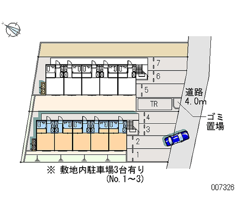 レオパレス玉美第１ 月極駐車場