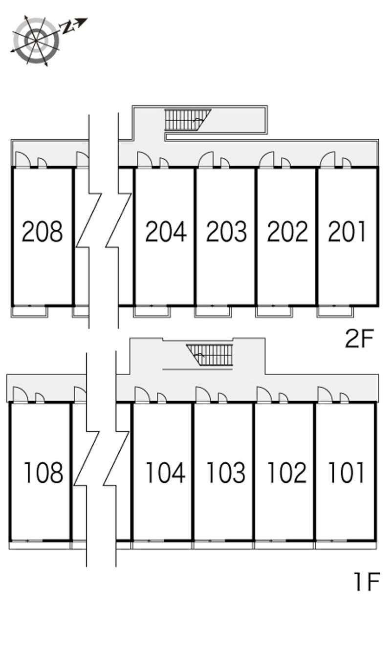 レオパレスＰＡＲＣ　ＳＩＤＥⅡ 間取配置図