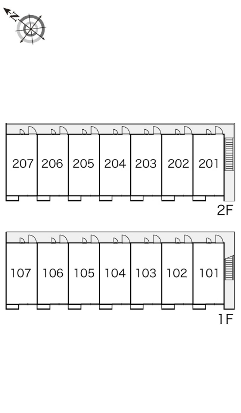 レオパレスカサベルデ 間取配置図