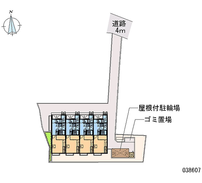 レオパレスハートフル西大寺 区画図