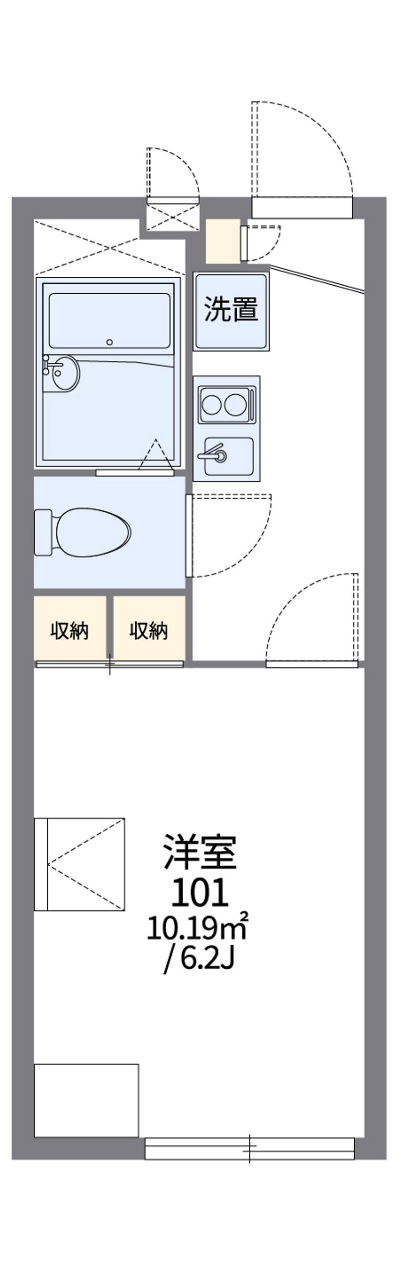 レオパレスフィレンツェ 間取図
