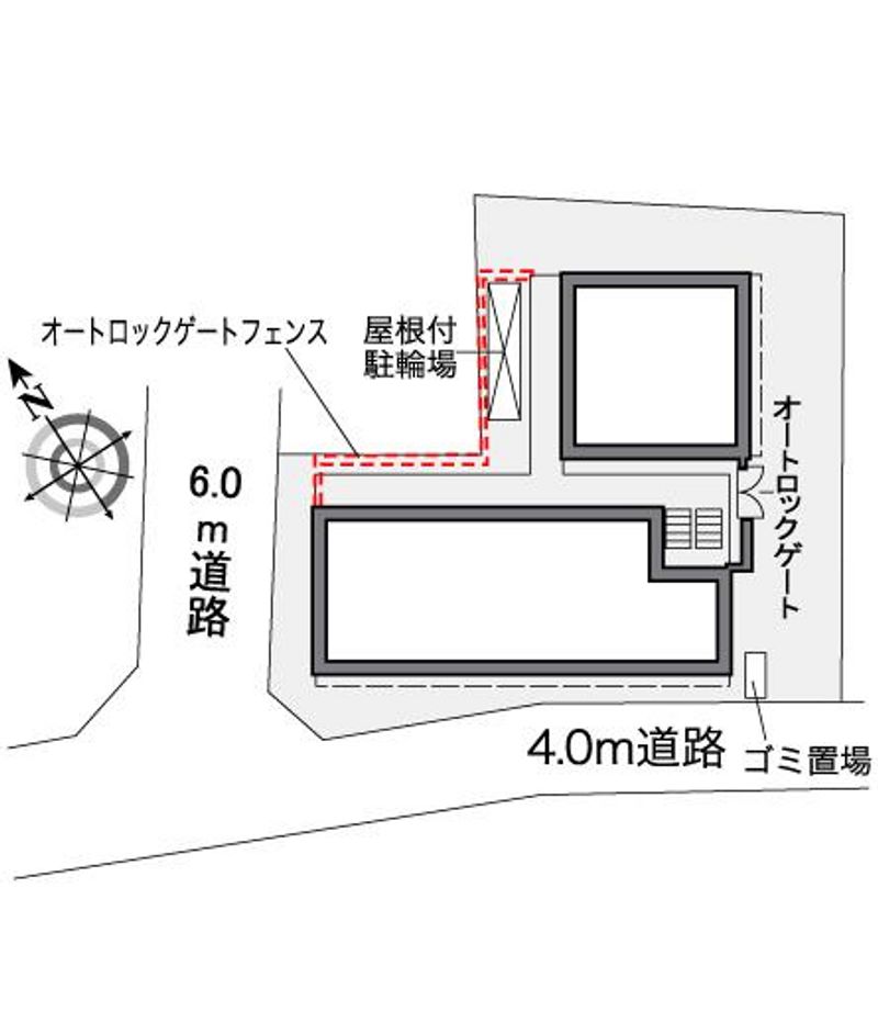 レオパレスルミエール西台 配置図