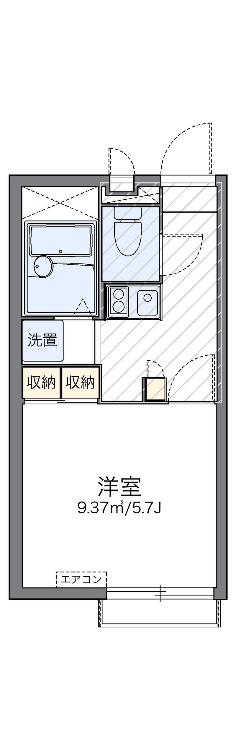 レオパレス御幸 間取図