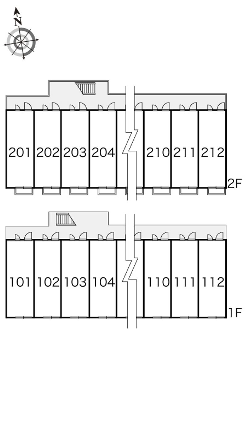レオパレス新吉田シティーハウス 間取配置図