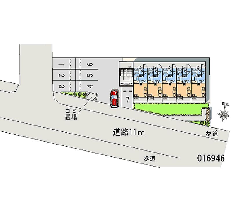 レオパレスグランヴィラージュ 月極駐車場