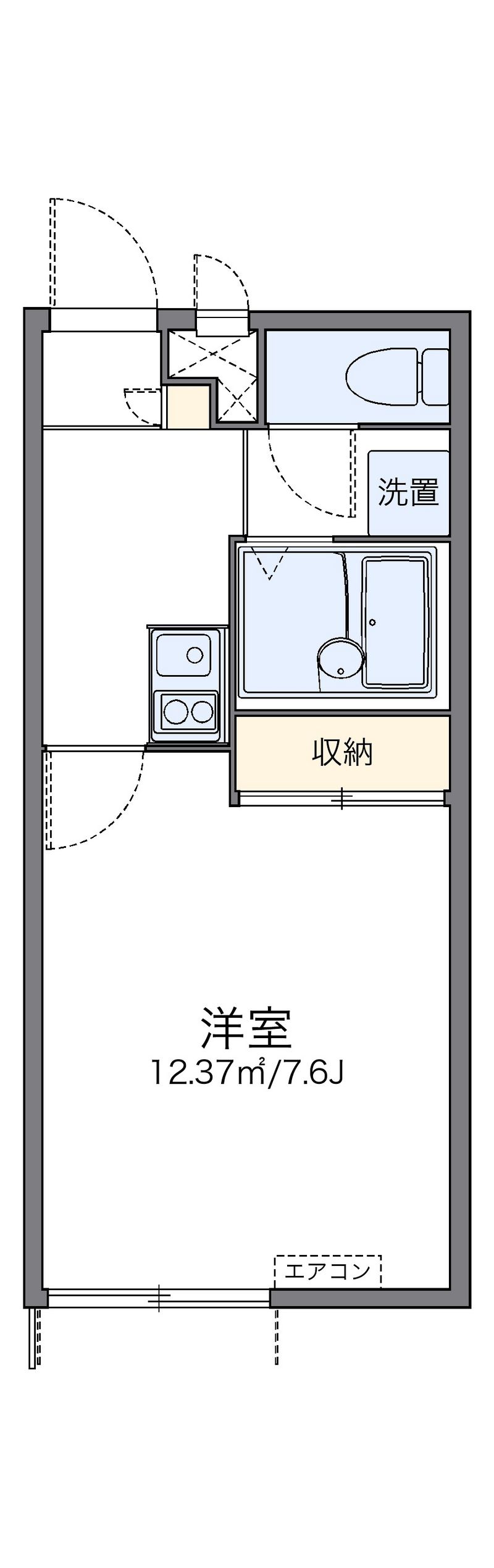 レオパレスシャトレー 間取図