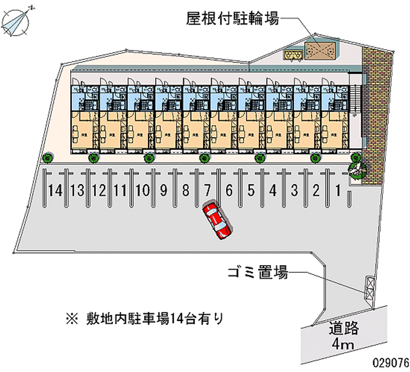 29076 Monthly parking lot