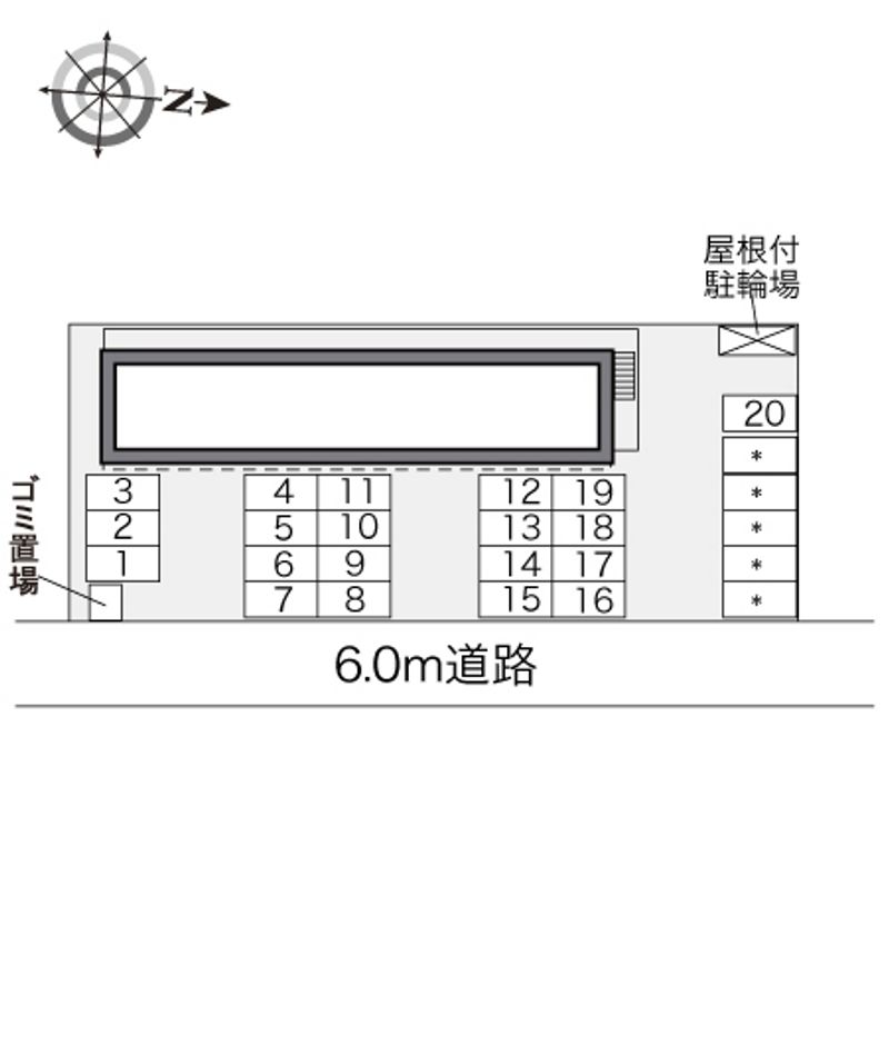 レオパレスしまぶく 配置図
