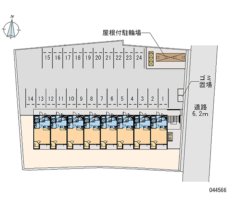 44566 bãi đậu xe hàng tháng