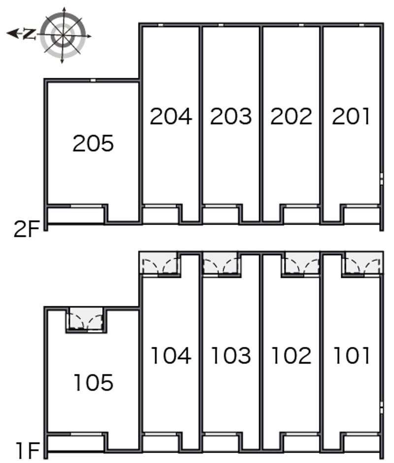 クレイノ正蓮寺 間取配置図