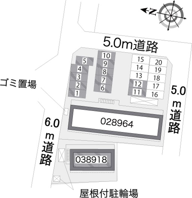 レオパレスｋｏｙａｍａⅢ 駐車場