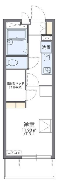 レオパレスミルキーウェイ 間取り図