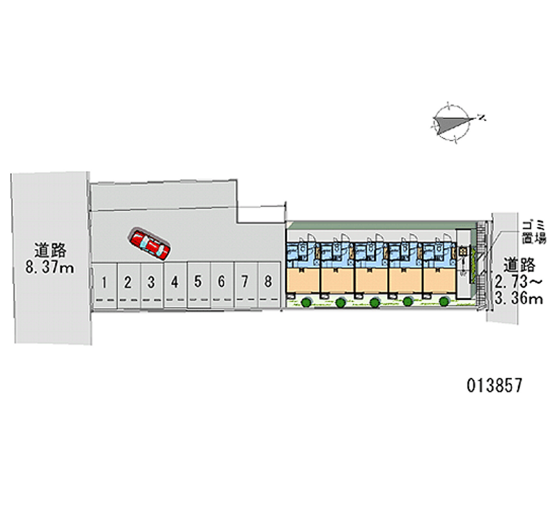 レオパレスＭｅｒｃａｔｏ　Ｄｅｇｌｉ　Ａｐｐａｒｔａ 区画図