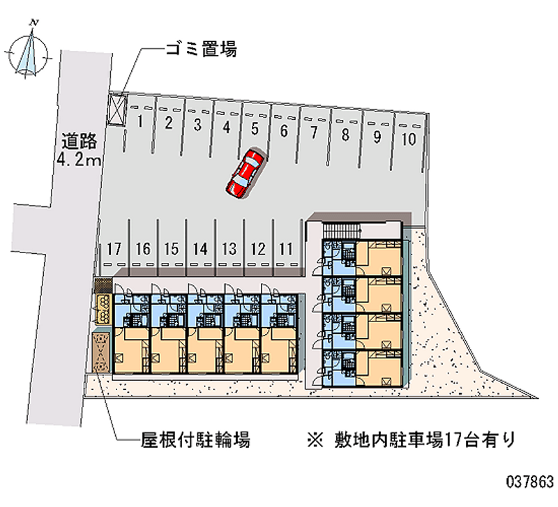 レオパレスグリーンタイズ 月極駐車場