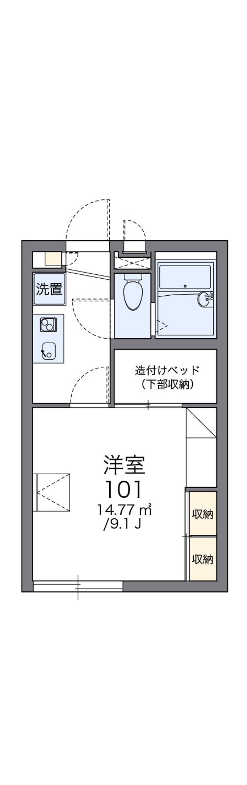 レオパレスたんぽぽ 間取図