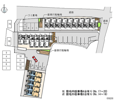 36230 Monthly parking lot