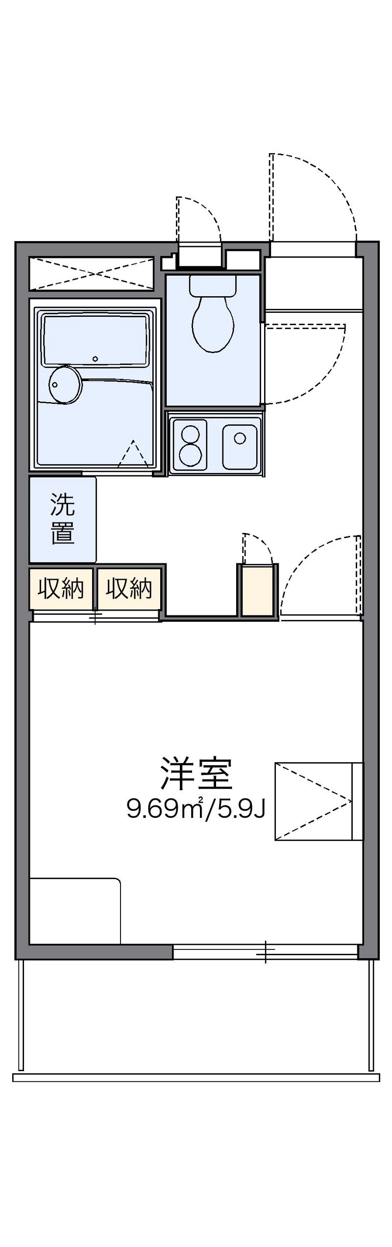 レオパレスふじ 間取図