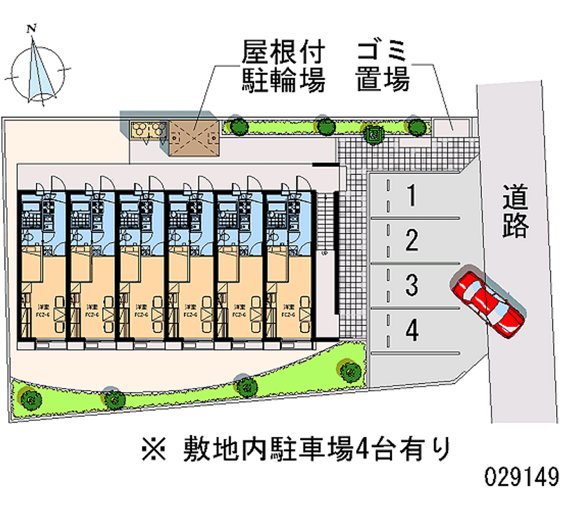 レオパレスリビエール栄 区画図