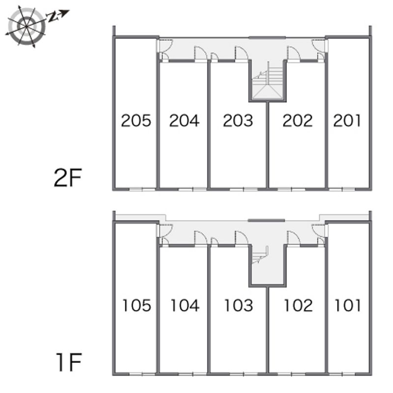 レオパレス先作イースト 間取り配置図