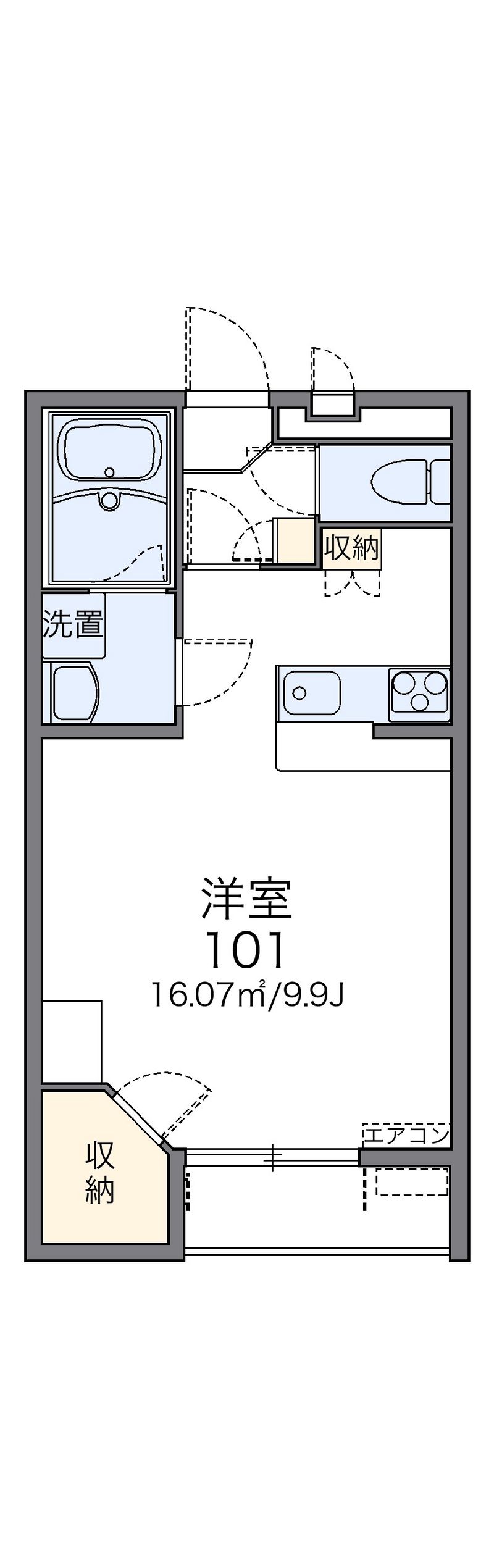 レオパレスＫ＆Ｍサンロード 間取図