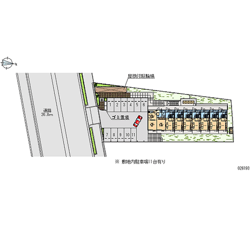 26193 bãi đậu xe hàng tháng