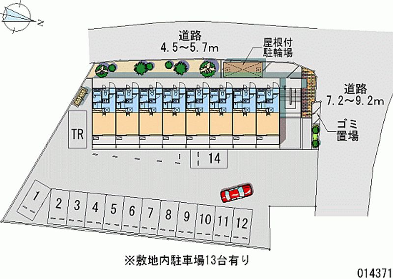 レオパレスＵＣＨＩＫＯＳＨＩ 月極駐車場