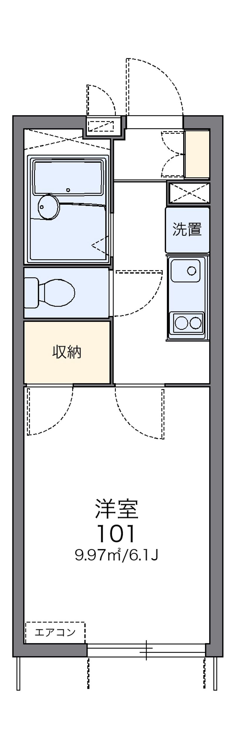 レオパレス宮 間取図