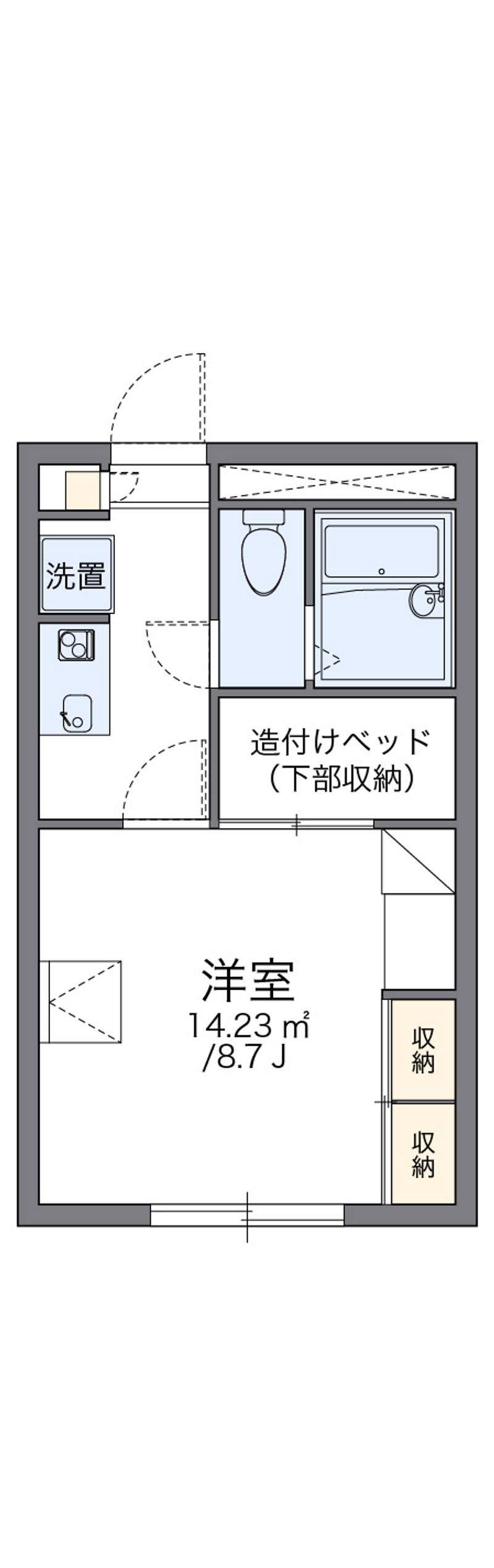 レオパレス平岸高台 間取図