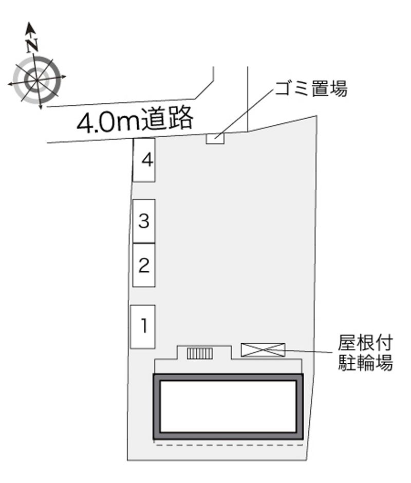 レオパレスヴィラ壱号館 配置図