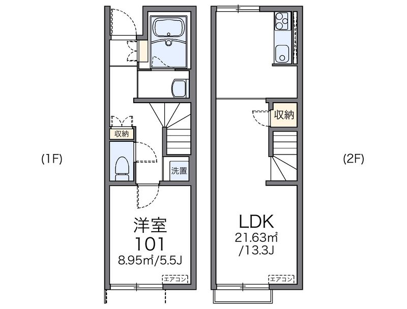 レオネクストＹ＆Ｋ　Ⅰ 間取図