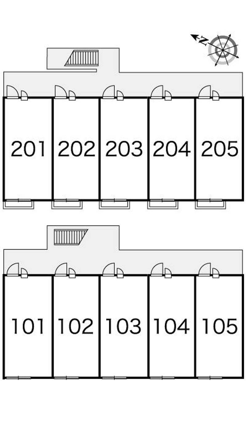 レオパレスホンゴーパレス 間取配置図