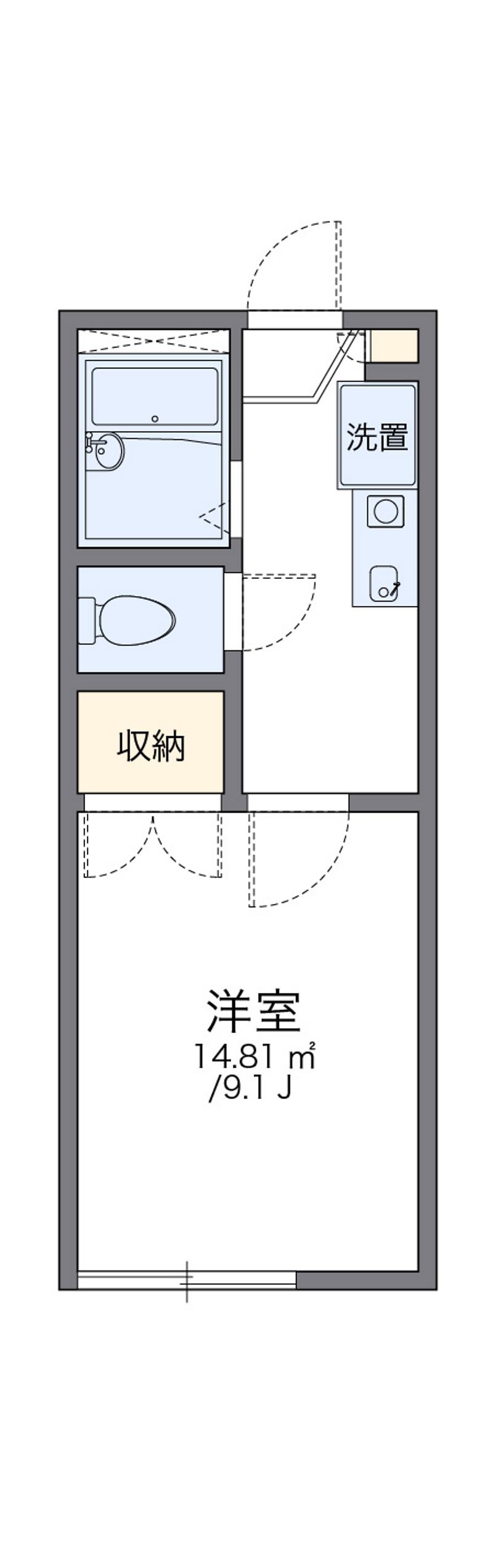 レオパレスシャルマンコートⅡ 間取図